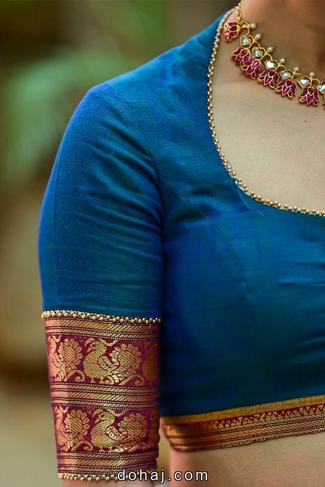 Simple Blouse Back Neck Designs