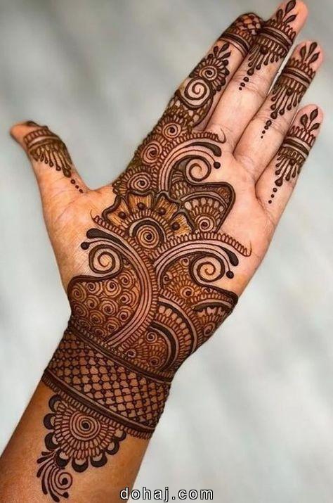 Simple Easy Simple Back Side Mehndi Design