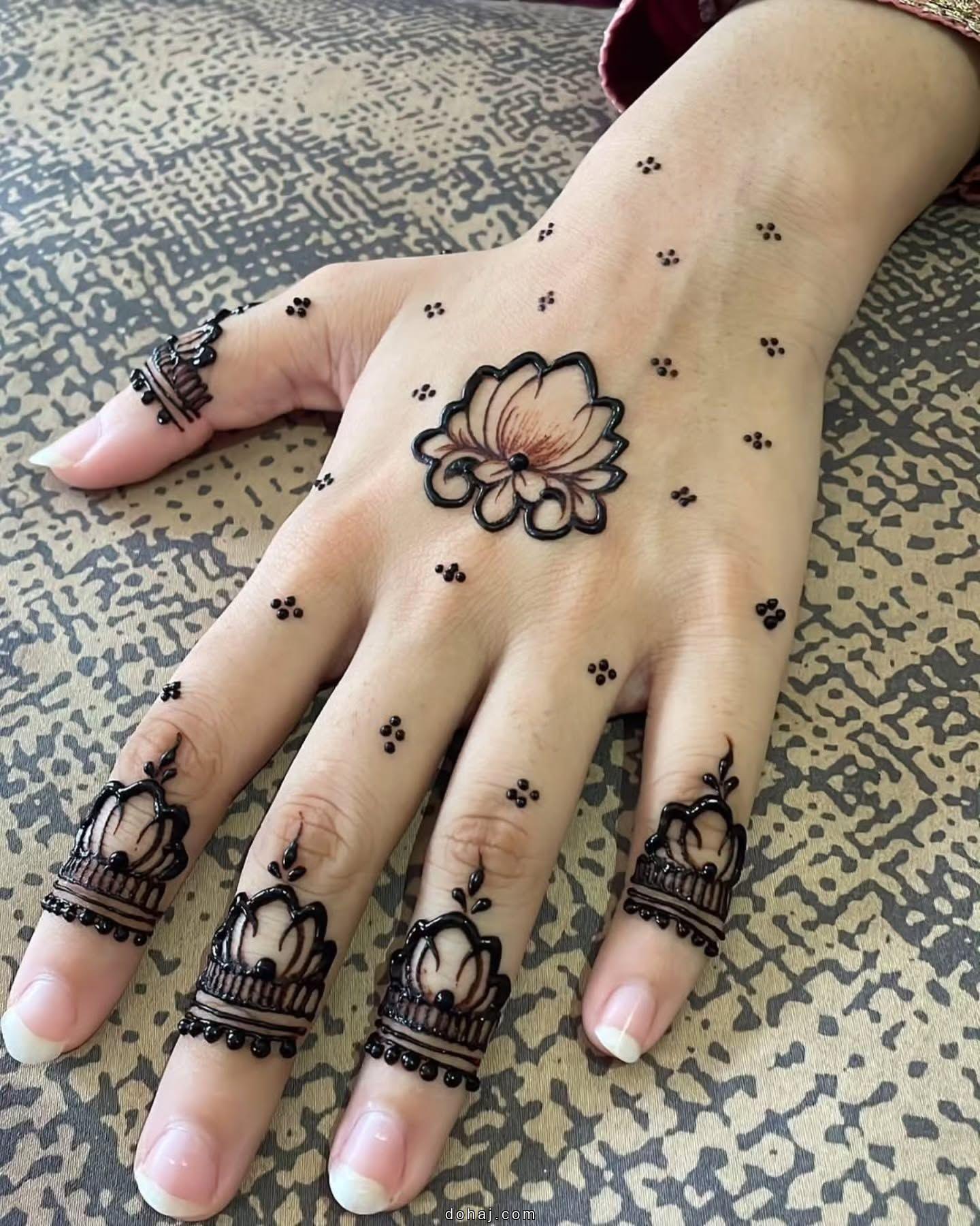 Simple Easy Simple Finger Mehndi Design