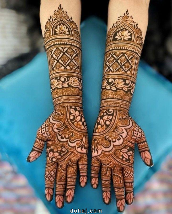 Simple Floral Mehndi Design Front Hand