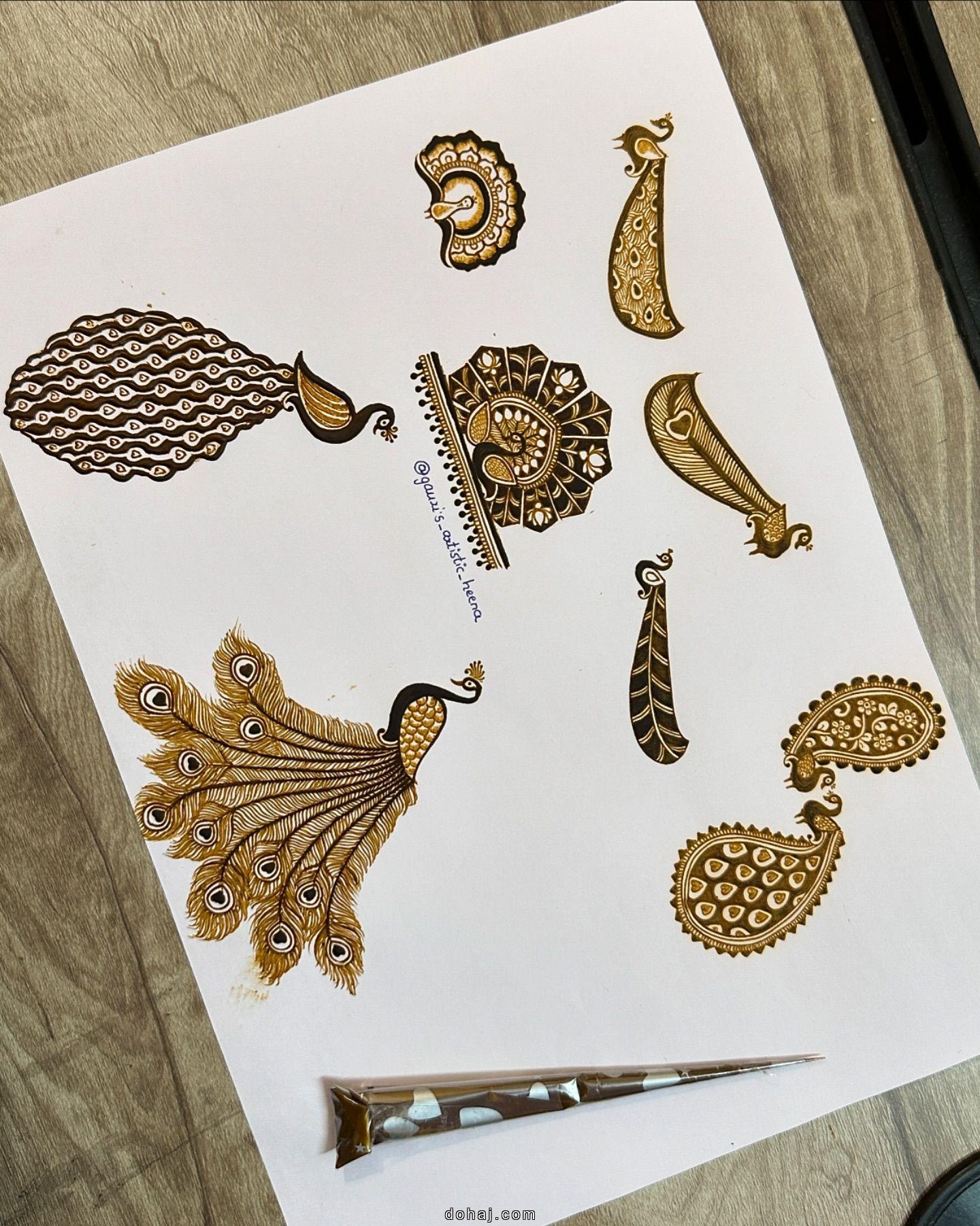 Simple Flower Mehndi Royal Back Hand Mehndi Design