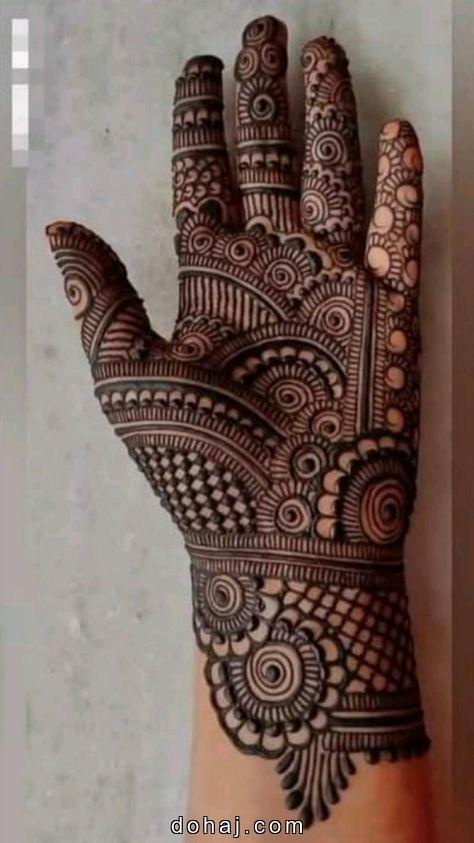 Simple Front Mehndi Design Front Hand