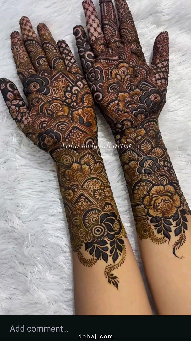 Simple Full Hand Mehndi Design Easy And Beautiful