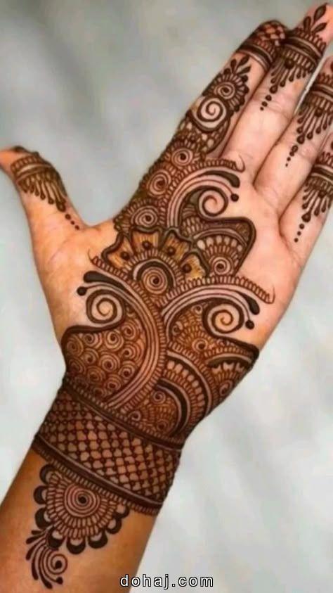 Simple Full Hand Mehndi Design For Girl