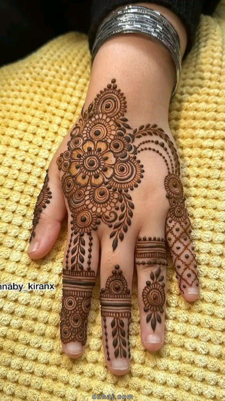 Simple Full Hand Mehndi Design Front And Back
