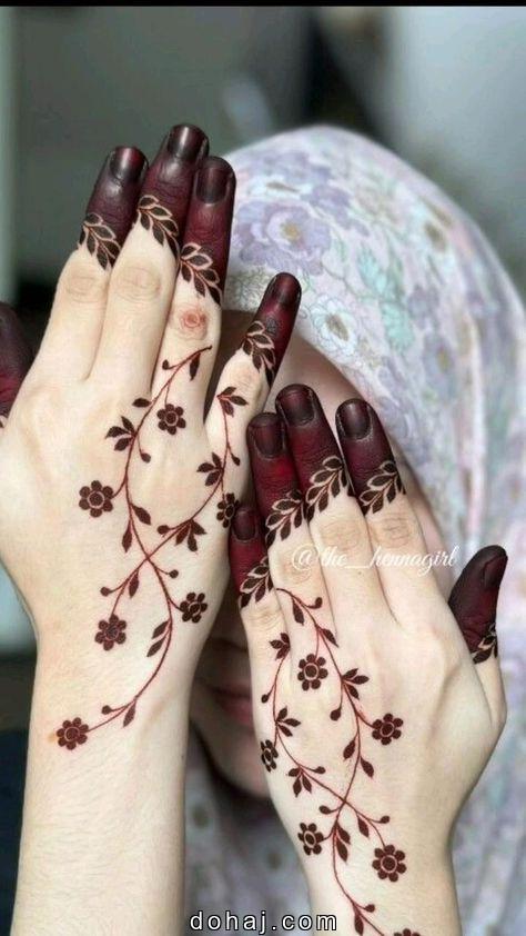 Simple Full Hand Mehndi Design Photo