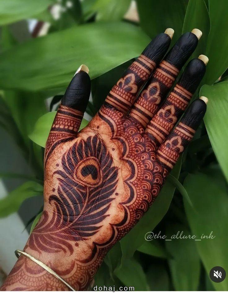 Simple Full Palm Mehndi Design