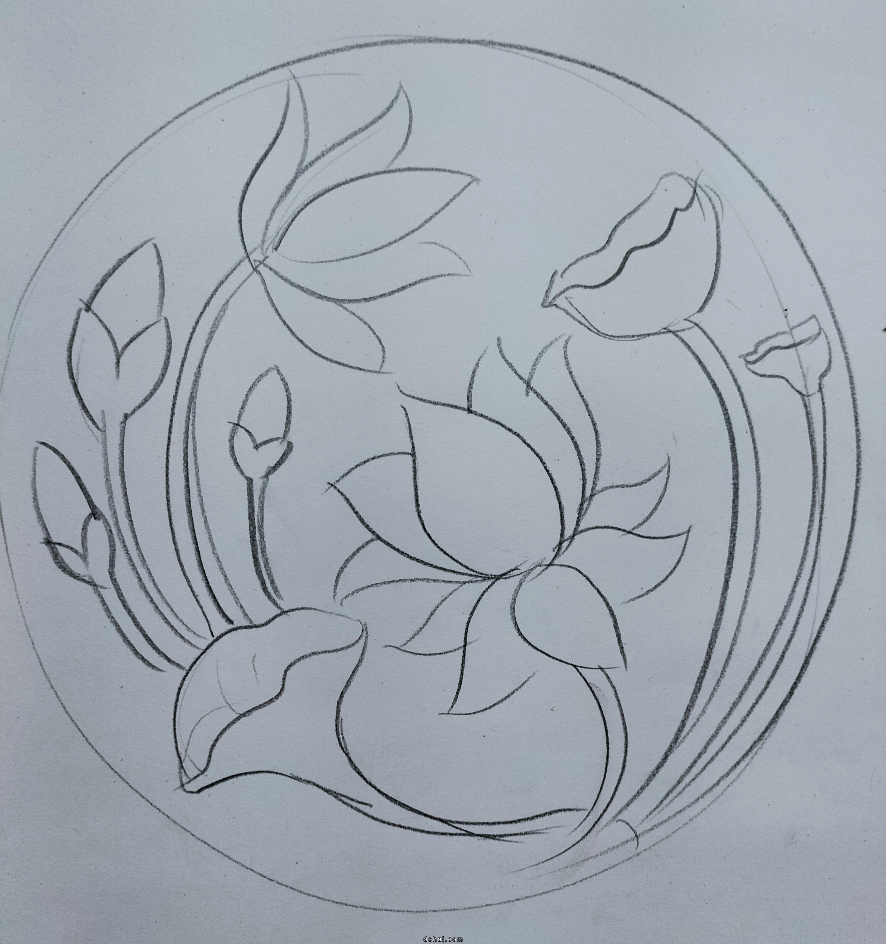 Simple Mehndi Design Flower Front Hand