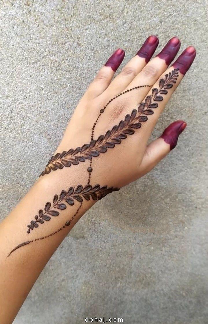 Simple Mehndi Design For Girls Front Hand