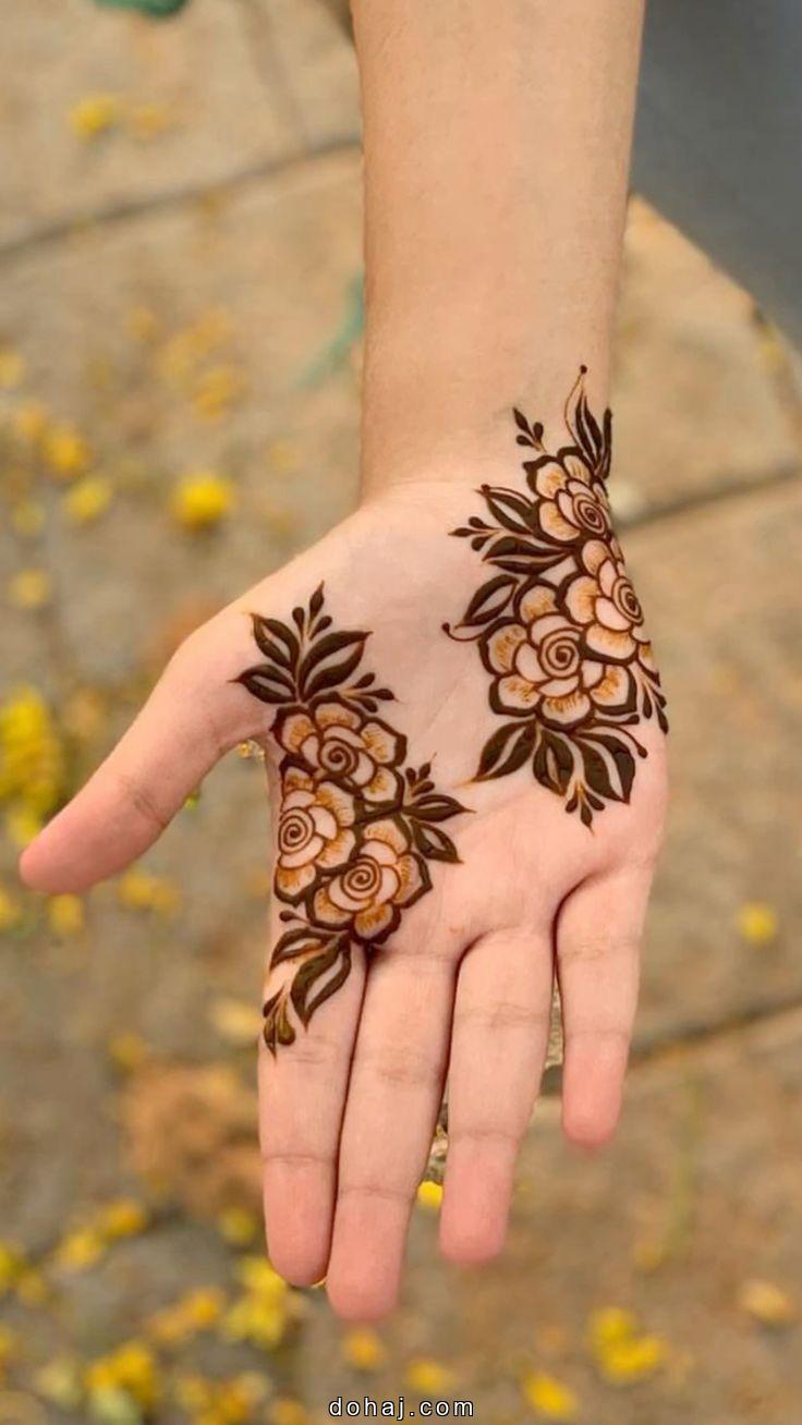 Simple Mehndi Design New Front Hand For Girl