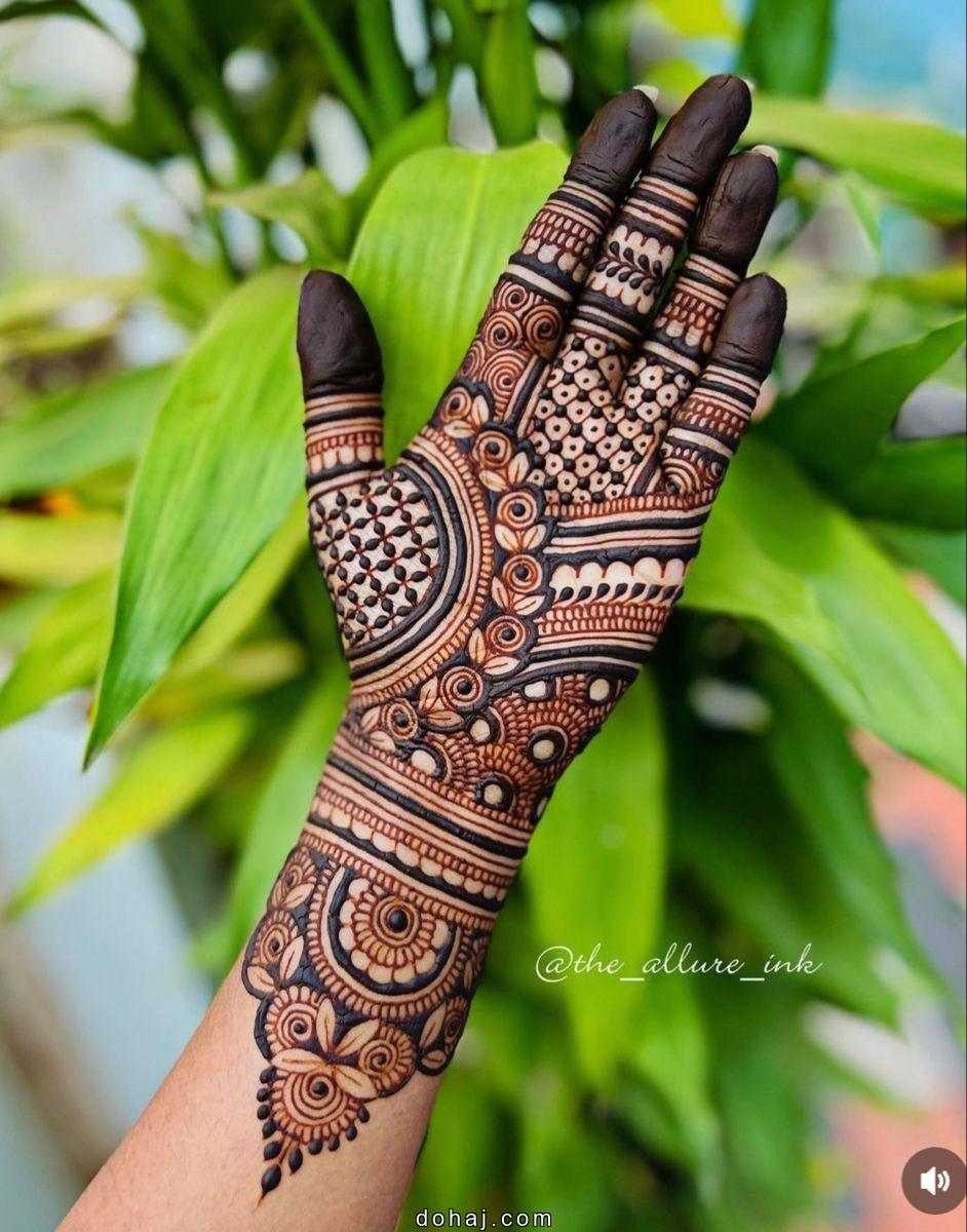 Simple Mehndi Design Only For Palm