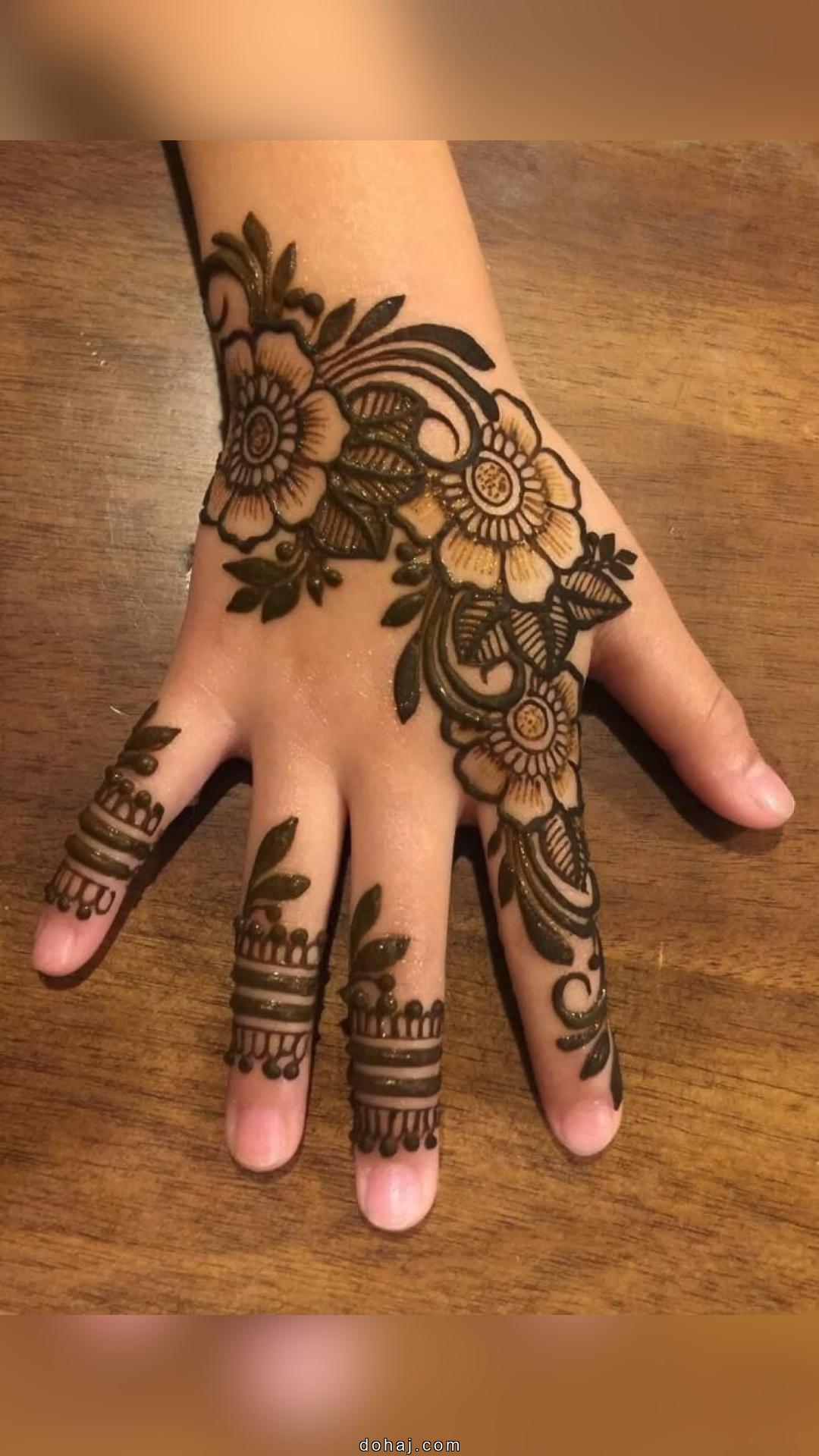 Simple Mehndi Design Palm Hand
