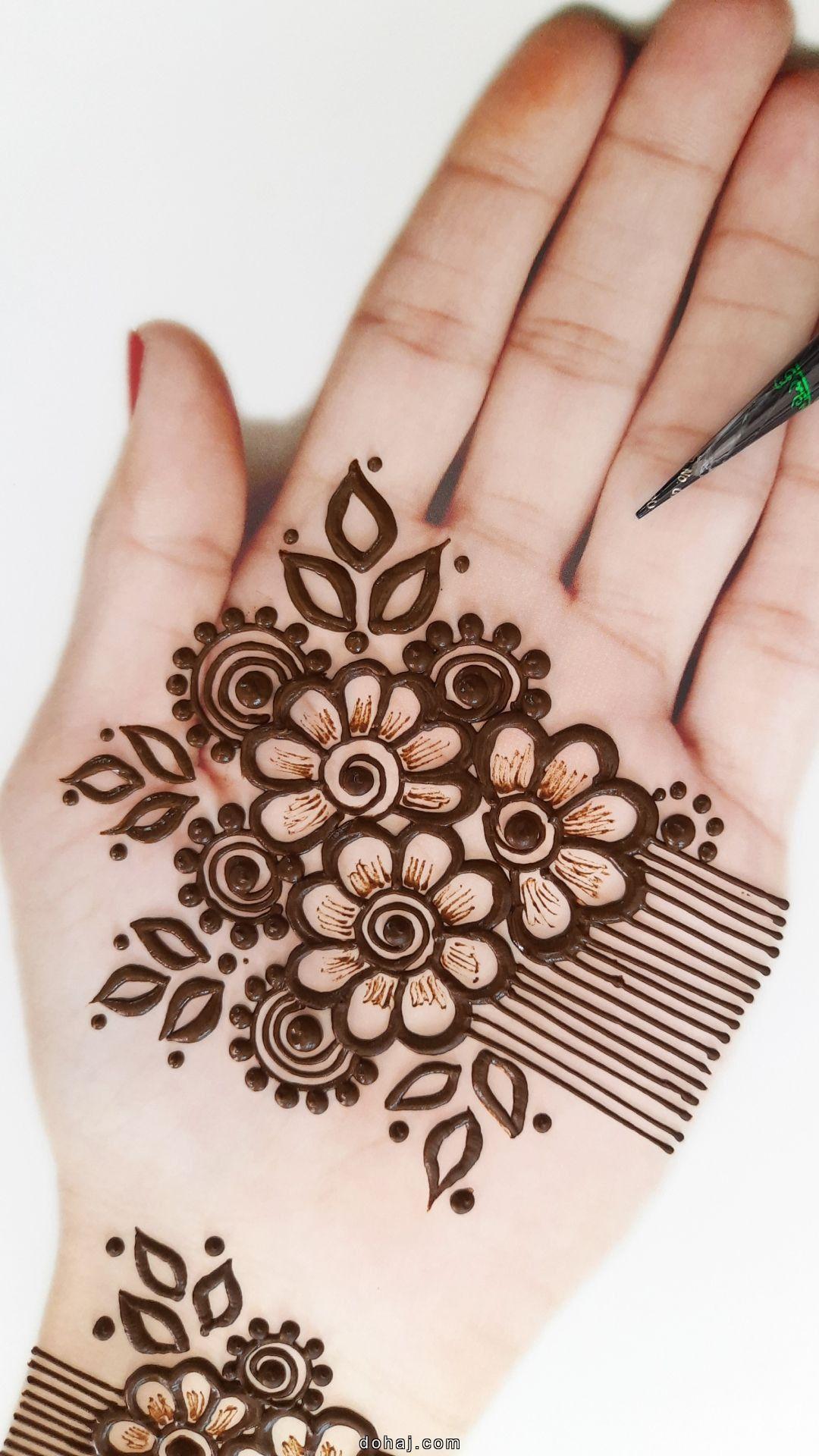 Simple Mehndi Design Photo Back Hand