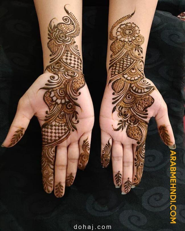 Simple Mehndi Design Photo Full Hand Arabic