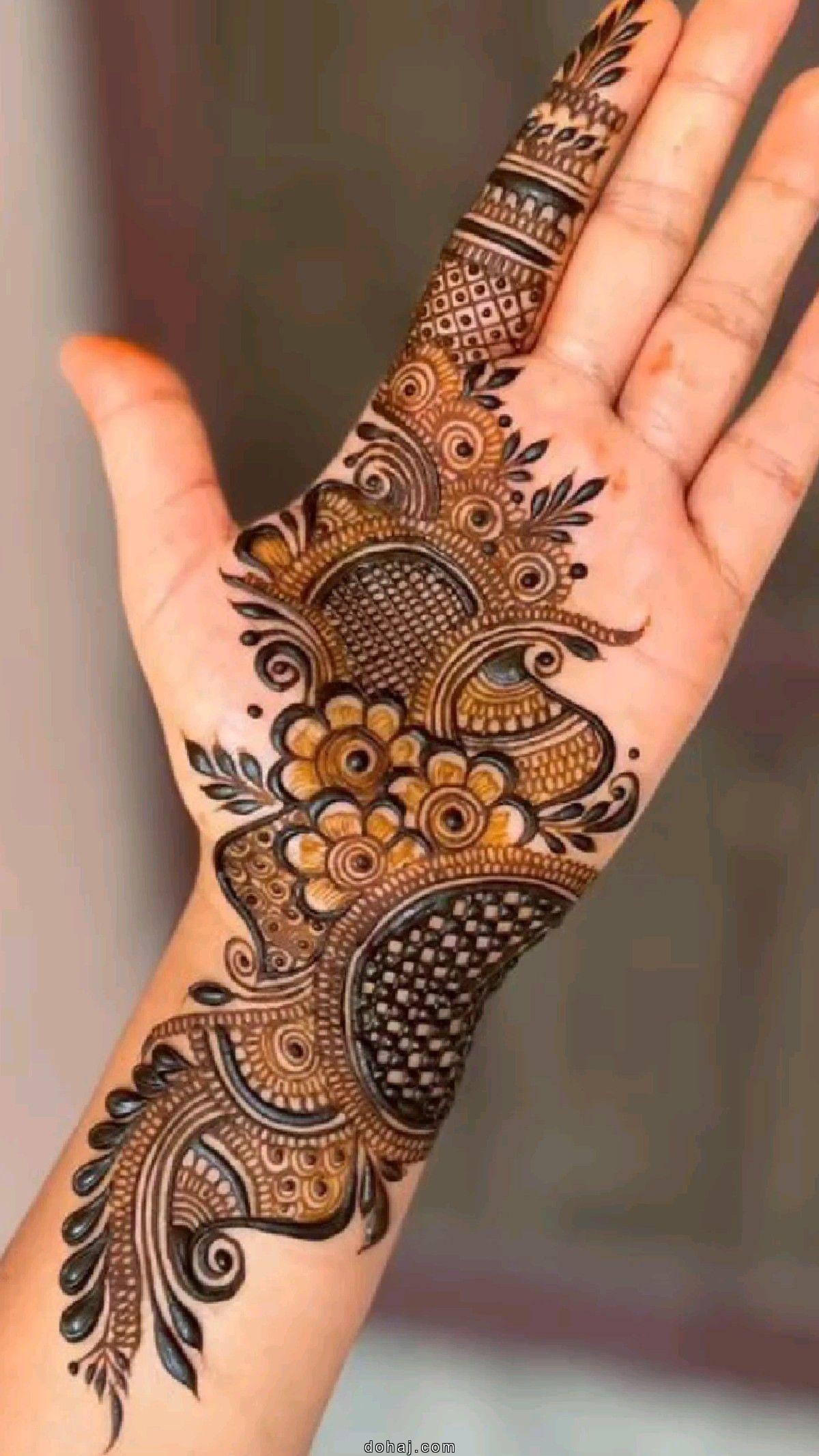 Simple Mehndi Designs Full Hand