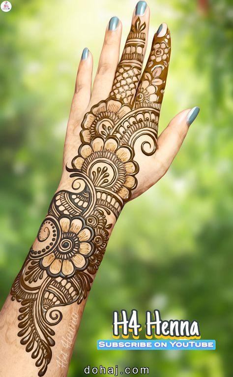 Simple Mehndi Full Hand Mehndi Designs