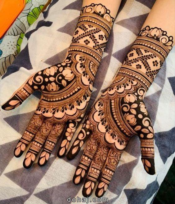 Simple Mehndi Palm Design