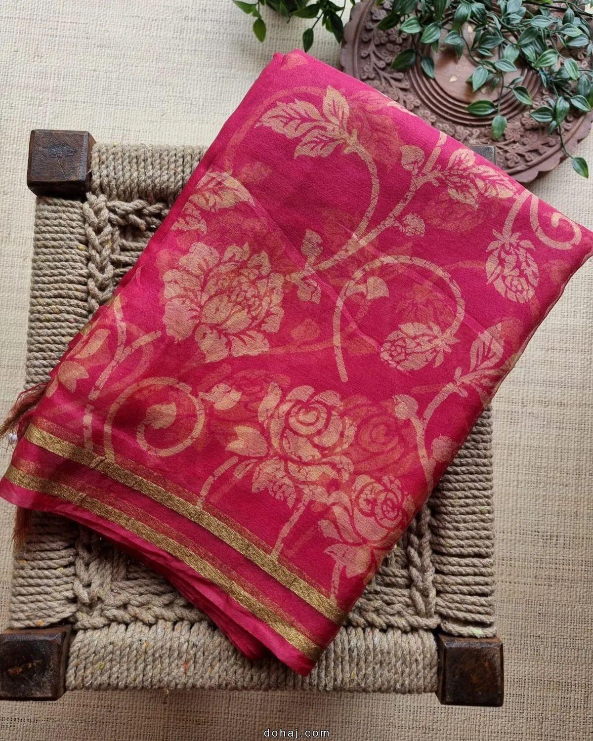 Simple Plain Cotton Saree Blouse Designs