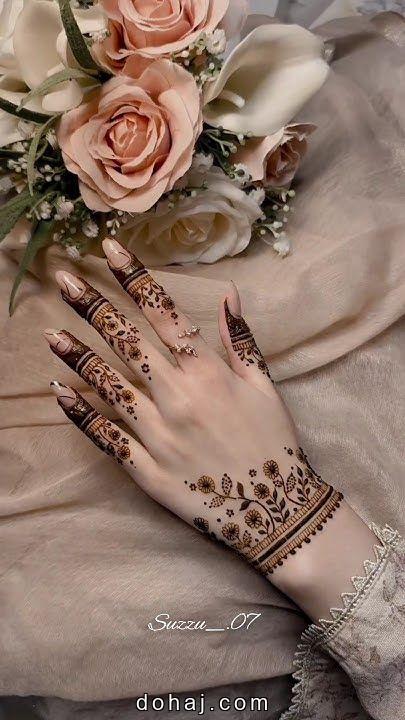 Single Flower Mehndi Design