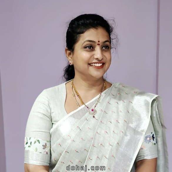 Sky Blue Silk Saree Blouse Designs