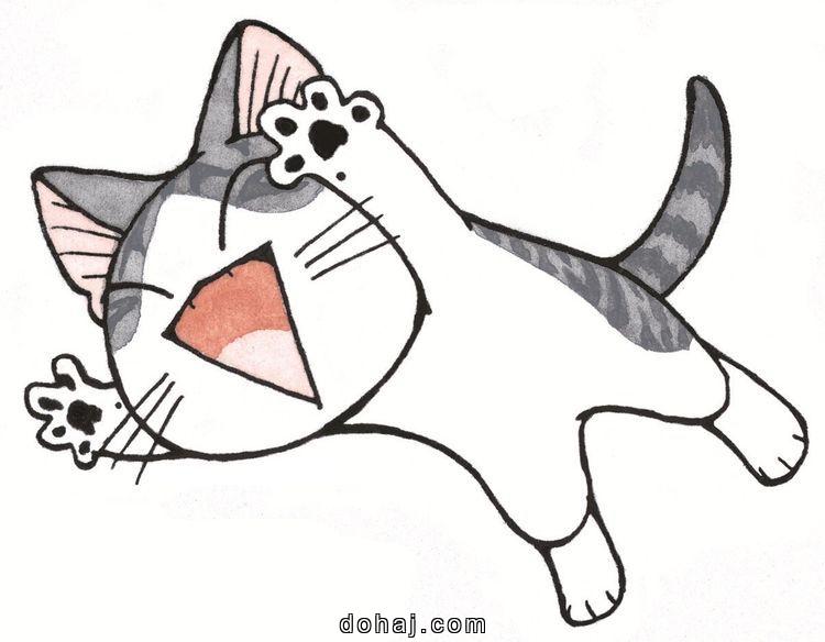 Sleeping Cat Drawing