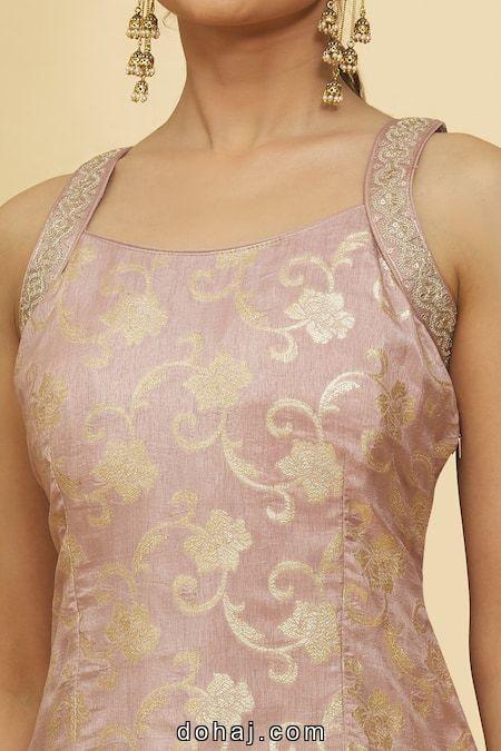 Sleeveless Back Blouse Design