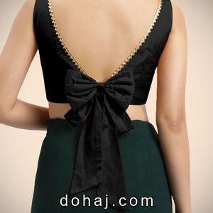 Sleeveless High Neck Blouse Designs