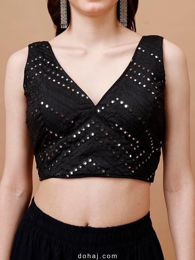 Sleeveless Saree Blouse Designs