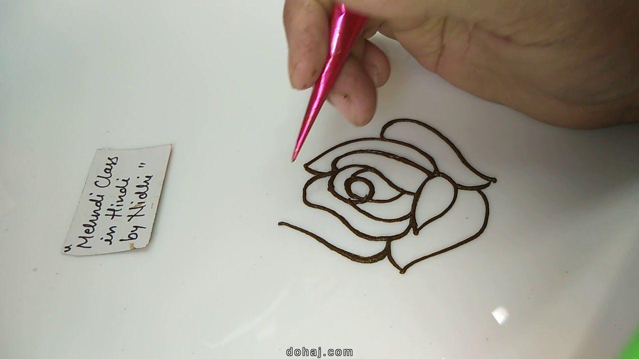 Small Flower Mehndi Design For Front Hand