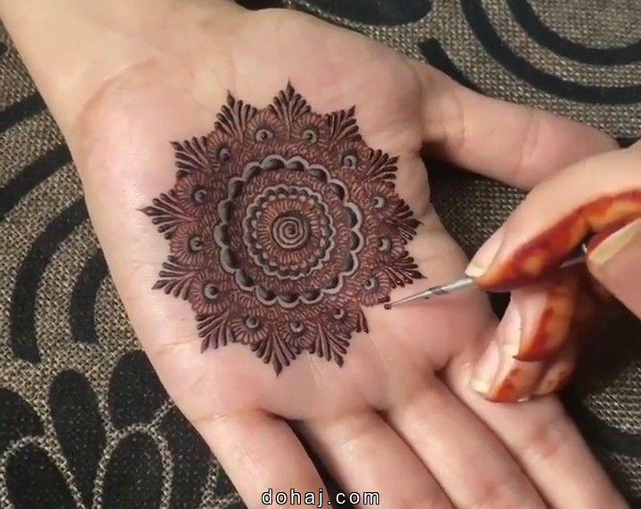 Small Small Mehndi Design Circle