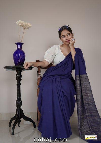 Soft Pure Cotton Sarees For Old Age