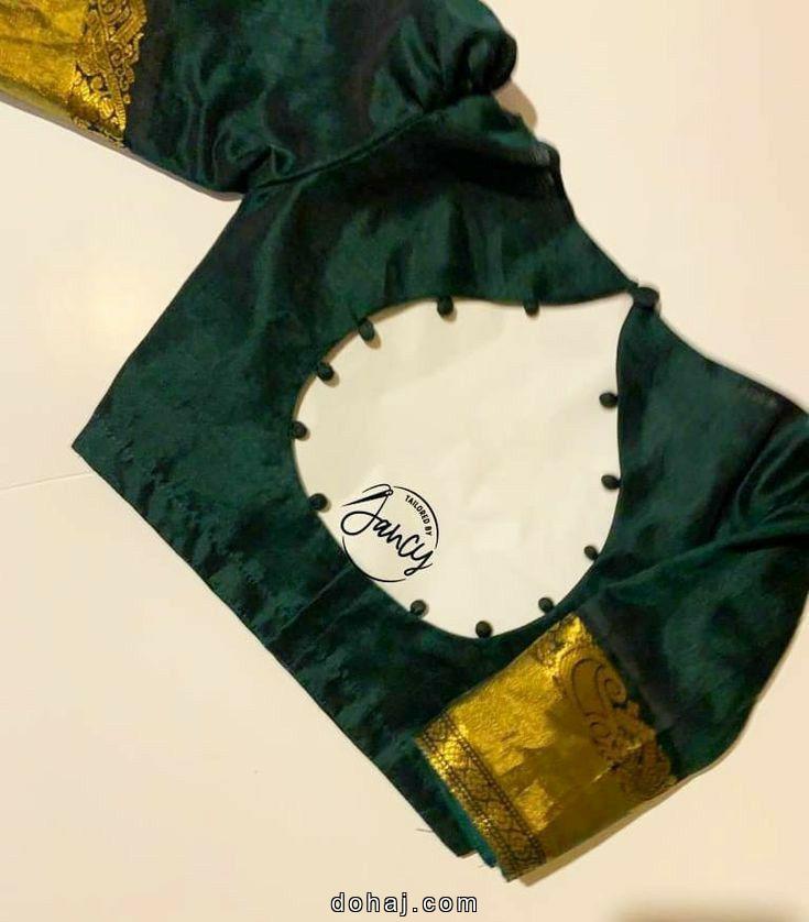 Soft Silk Saree Blouse Designs Front And Back