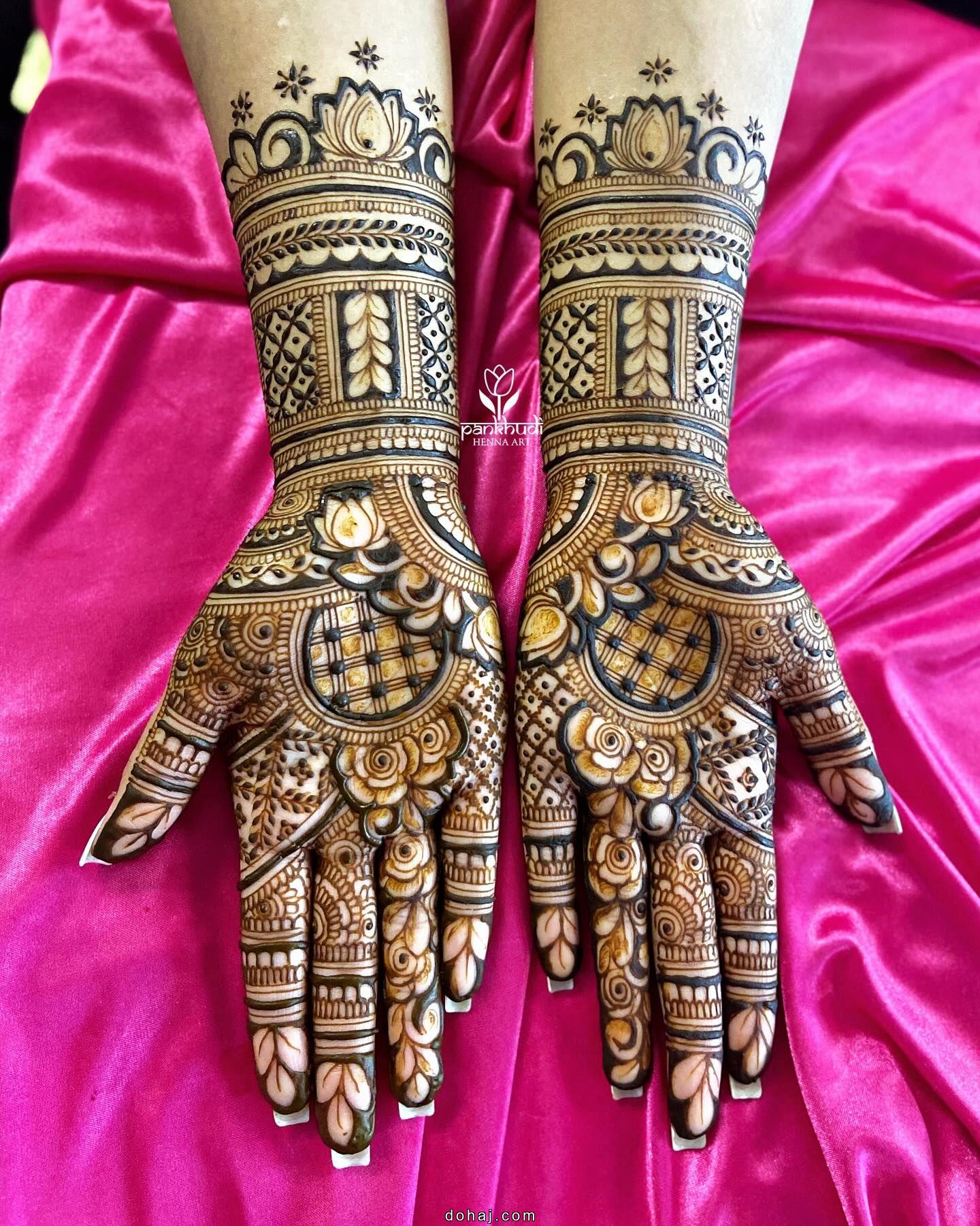 Stylish Full Hand Mehndi Design Easy And Beautiful