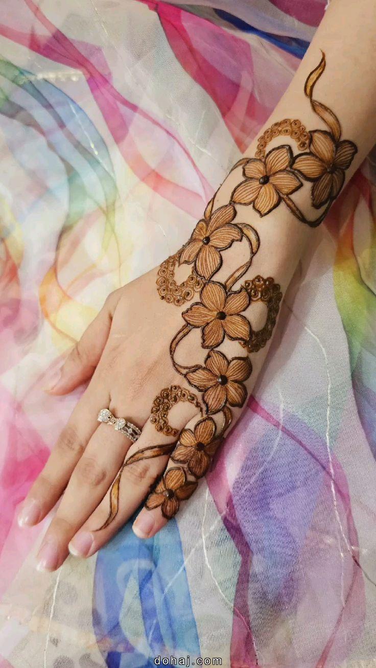 Stylish Mehndi Design Back Hand