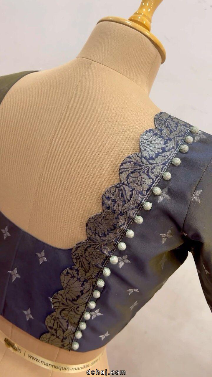 Stylish New Model Patch Work Blouse Designs