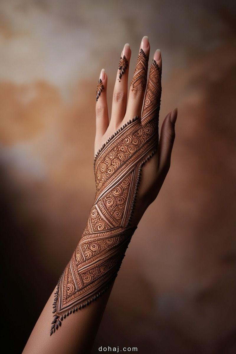 Stylish Stylish Full Hand Mehndi Design