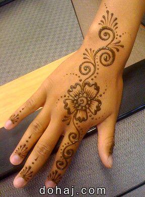 Thouseens Henna Back Hand Mehndi Design