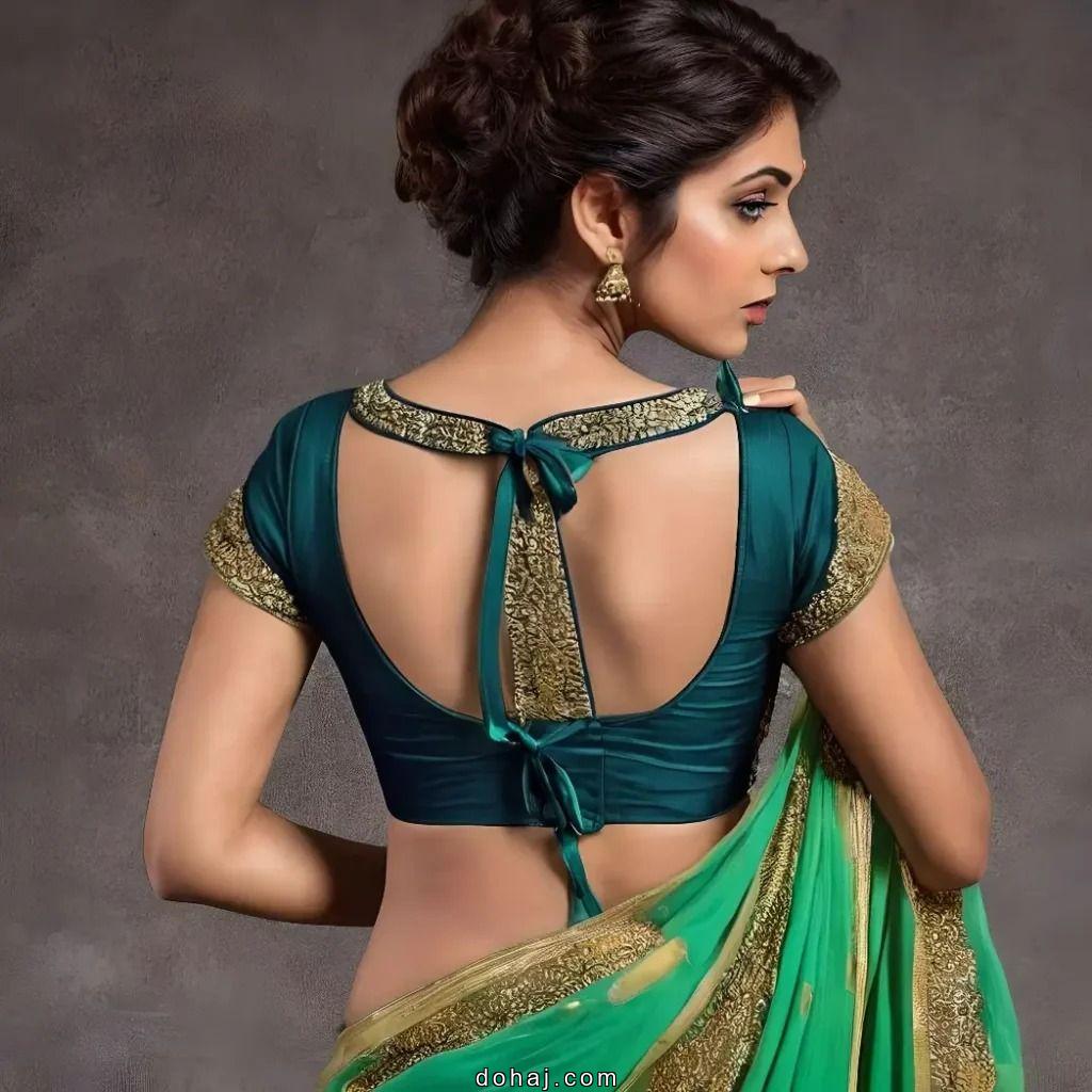 Tissue Saree Blouse Designs Front And Back