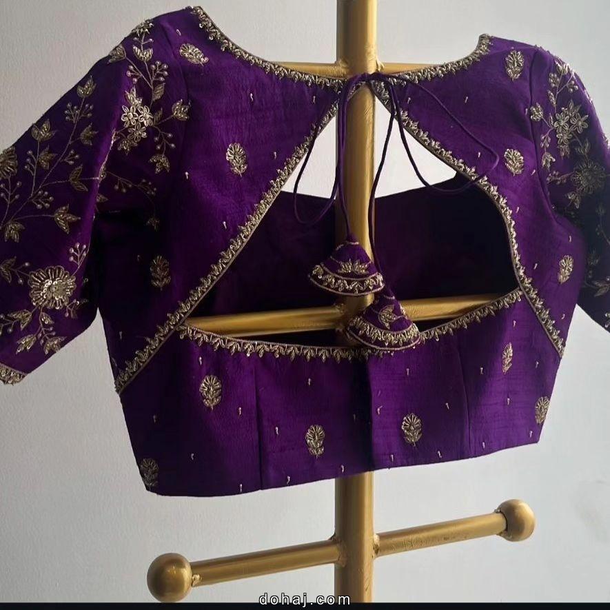 Traditional Pattu Blouse Latest Computer Work Blouse Designs