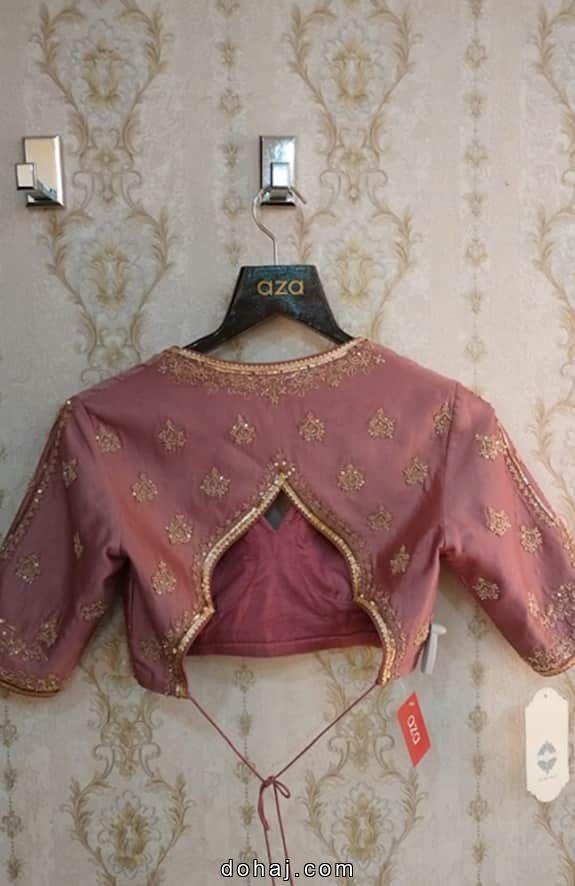 Trending Back Neck Blouse Designs