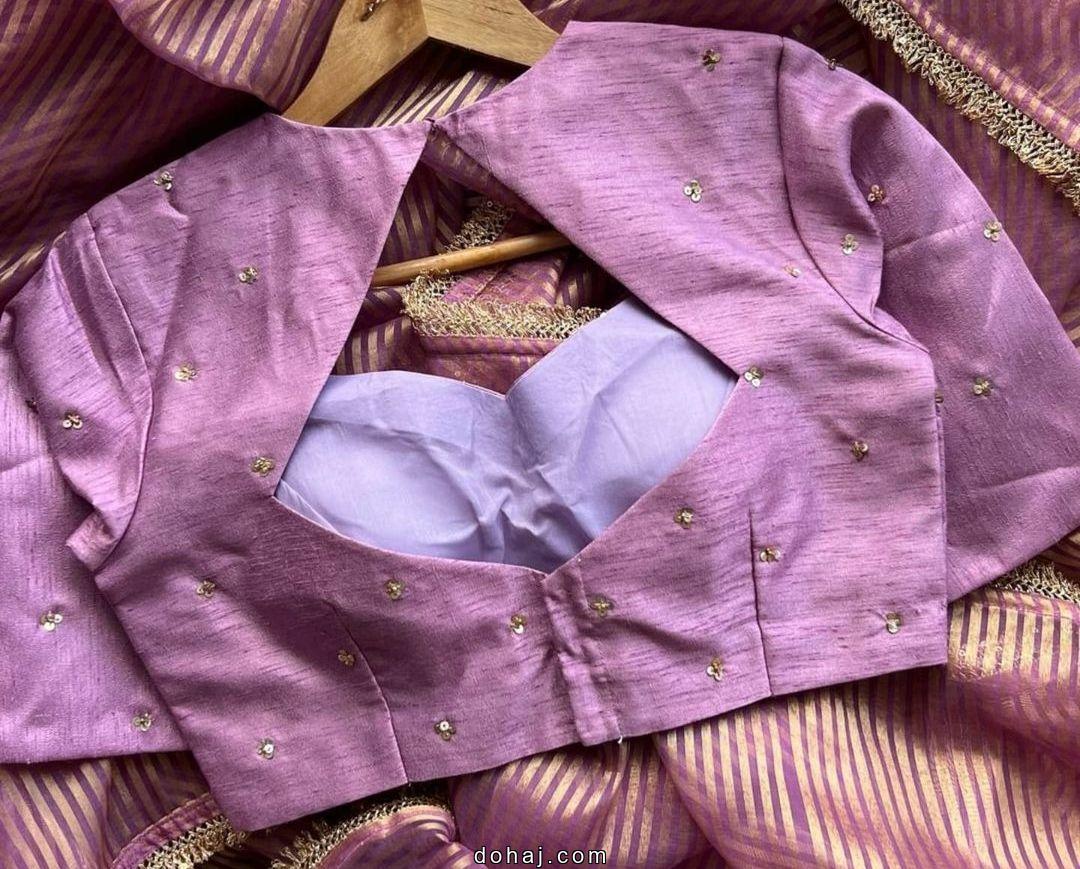 Trendy Back Front Boat Neck Blouse