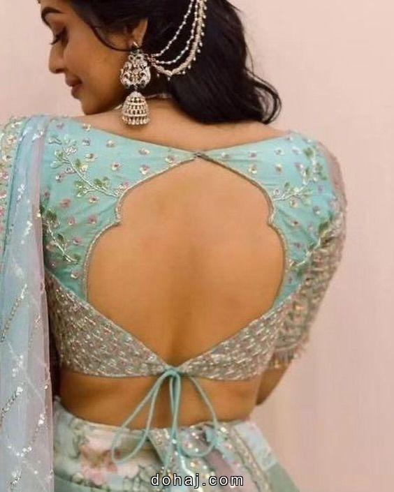 Trendy Blouse Back Neck Designs