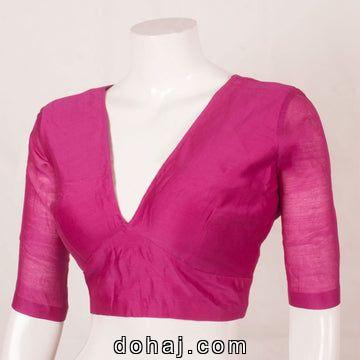 Trendy Cotton Saree Blouse Design