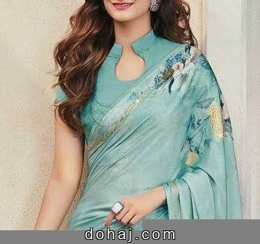 White Saree Blouse Designs