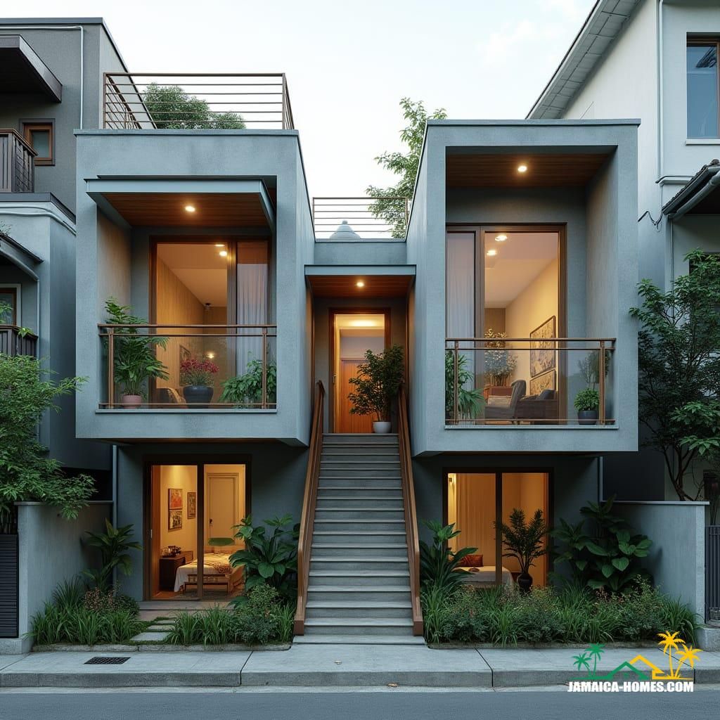 Classic Duplex House Design