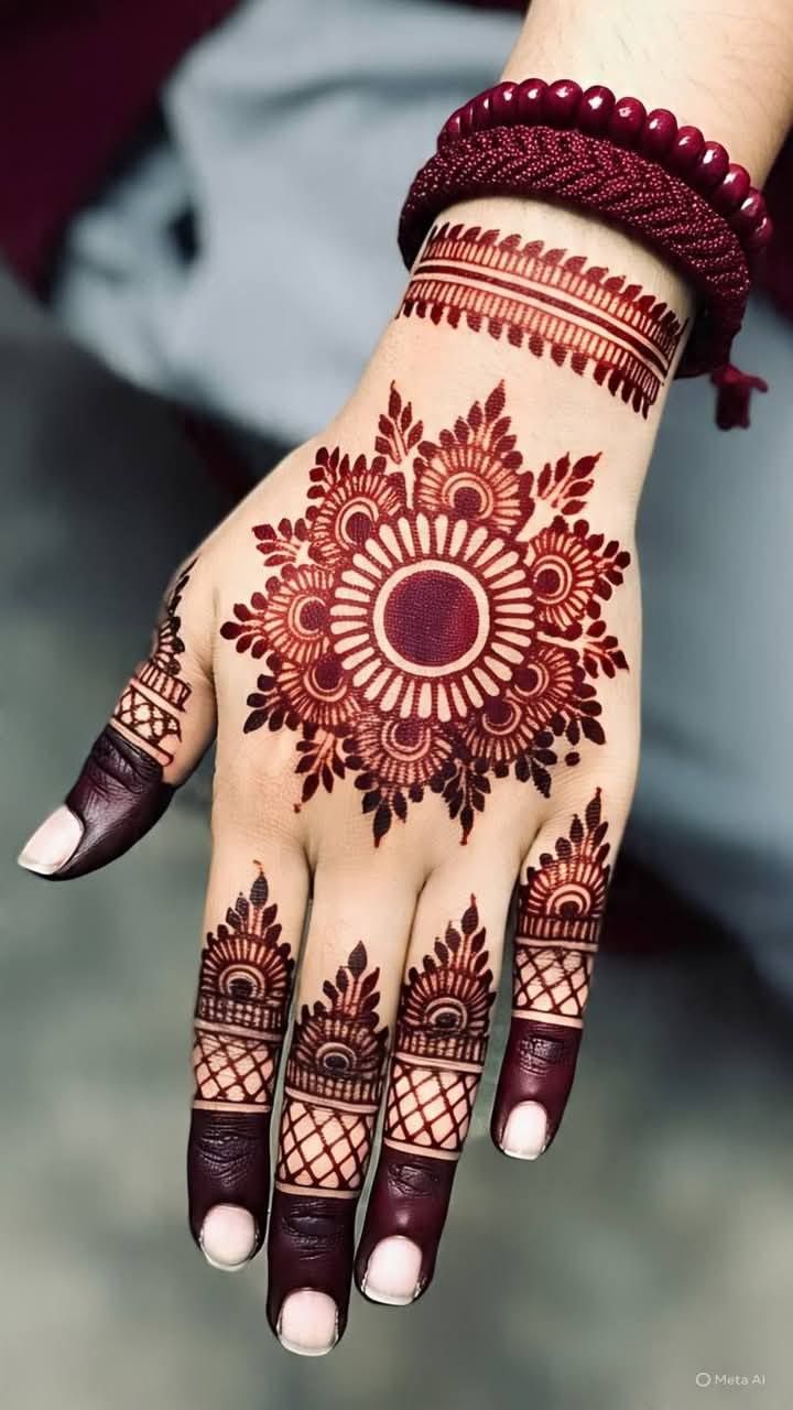 Simple New Mehedi Desing New Simple