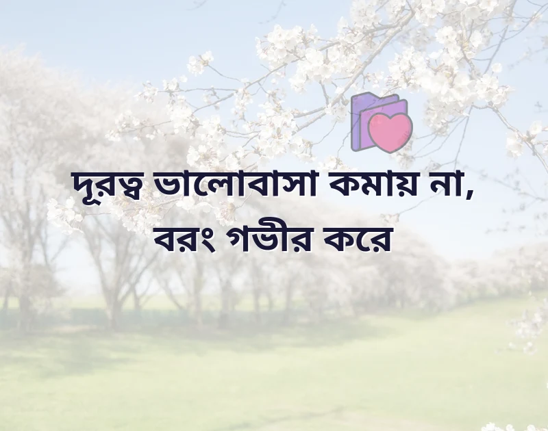 দূর থেকে ভালোবাসার স্ট্যাটাস