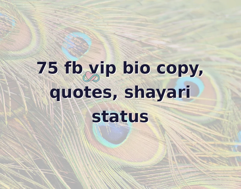 fb vip bio copy