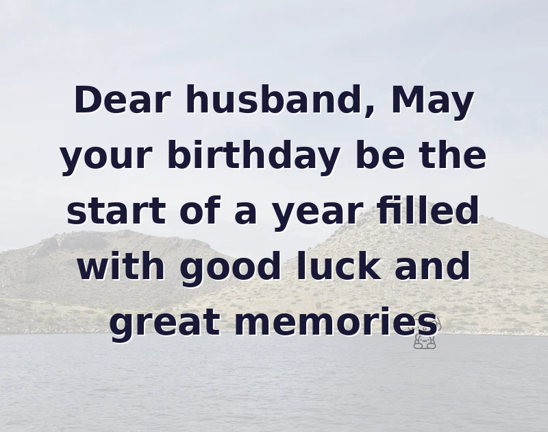 husband k birthday wish