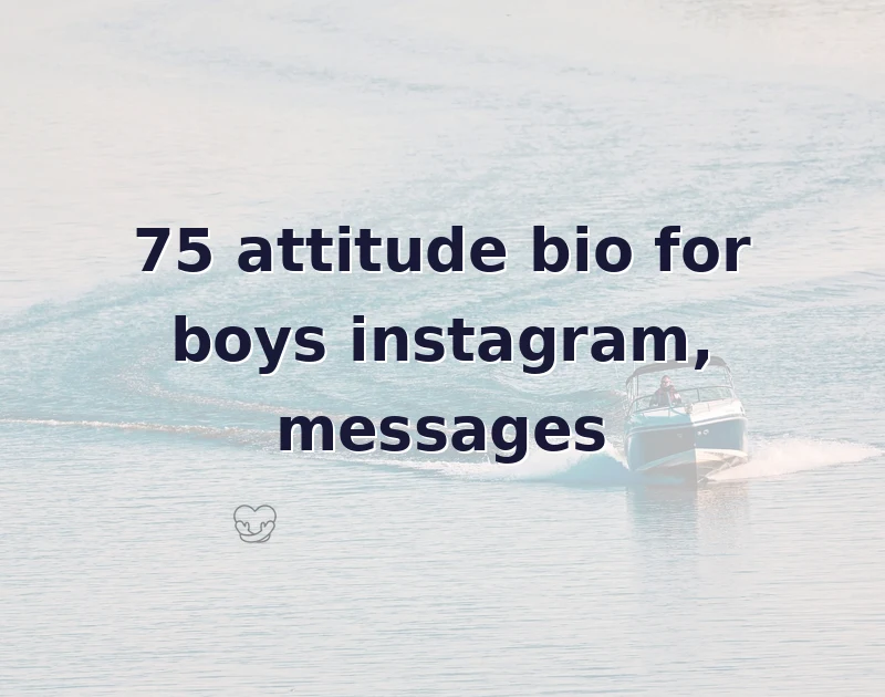 attitude bio for boys instagram